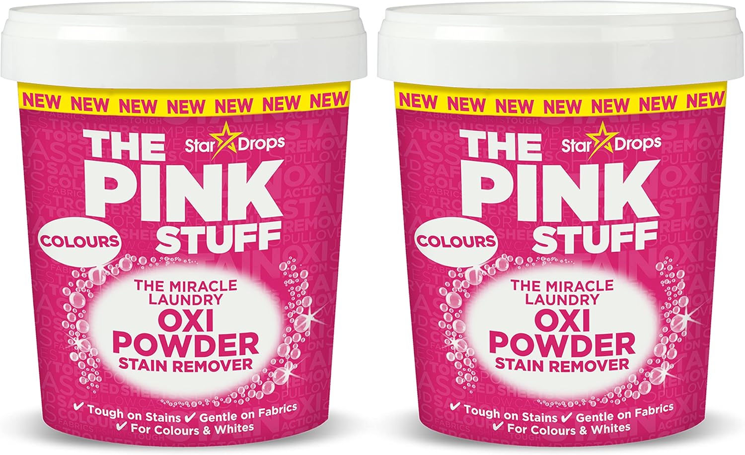 Stardrops The Pink Stuff Oxi Powder Stain Remover 2-Pack
