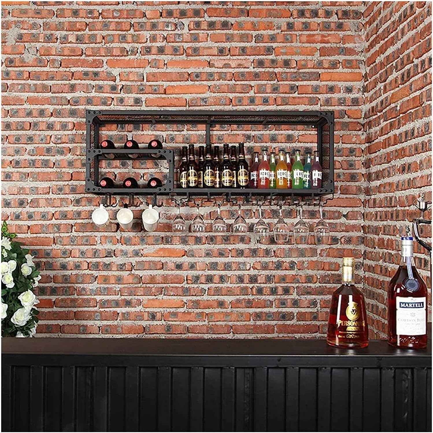 ALDEPO 80CMx30CM Wall-Mounted Wine Rack 1