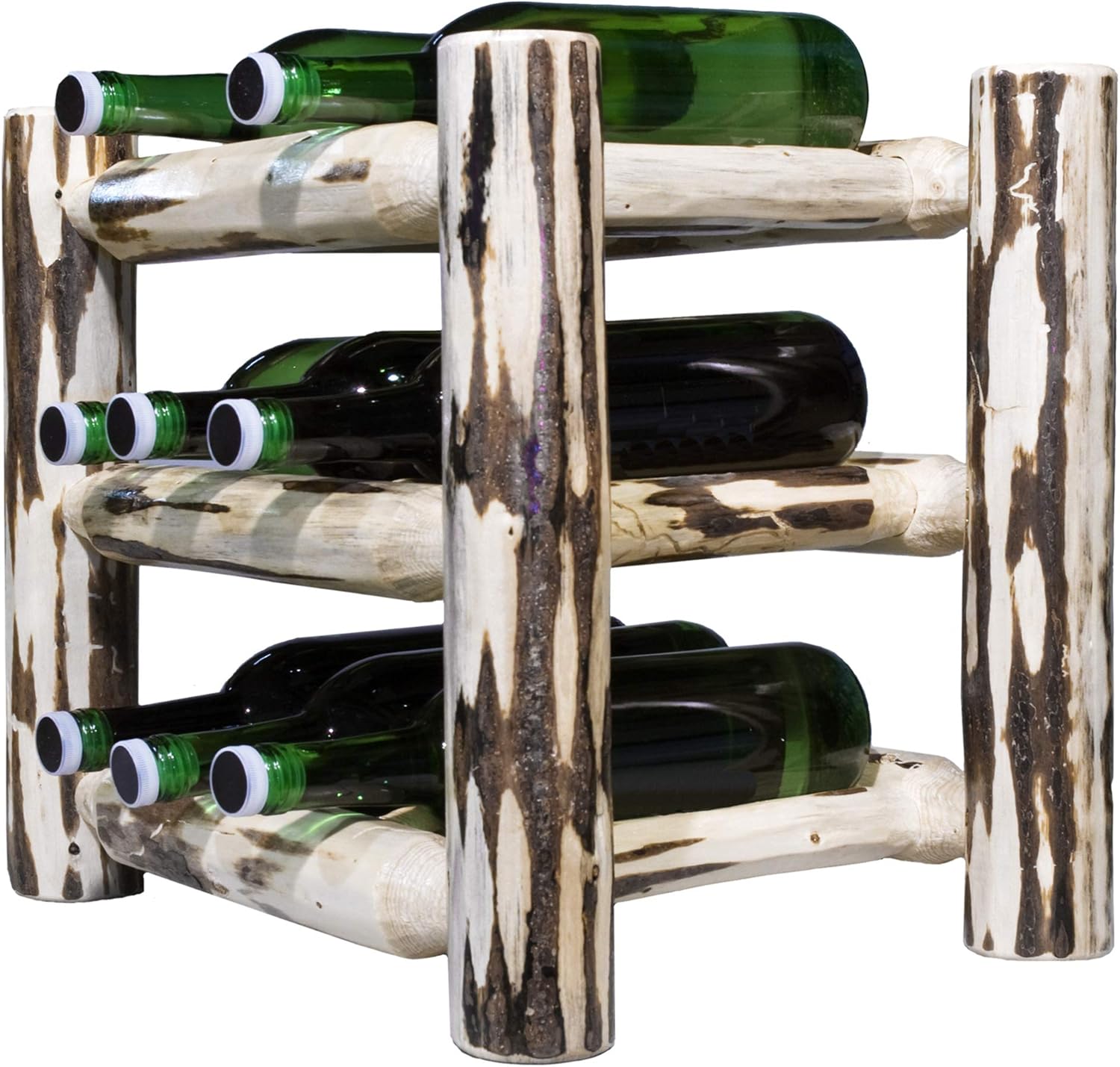 Montana Woodworks Montana Collection 9-Bottle Wine Rack