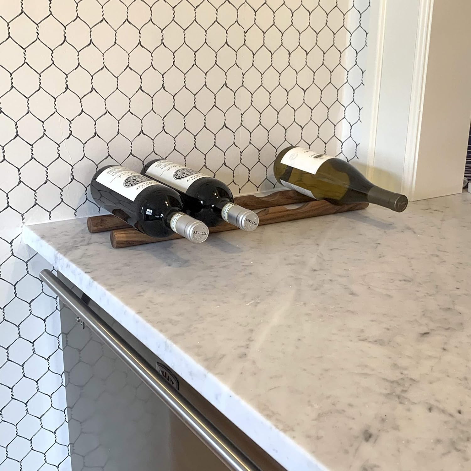Ironwood 28985 Acacia Wood Wine Rack Bottle Holder