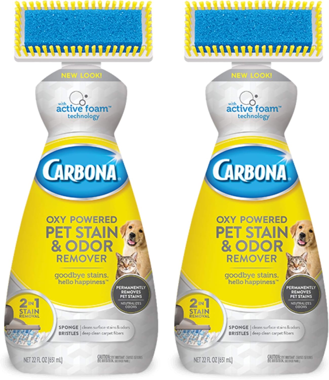 Carbona Oxy-Powered Pet Stain Remover 22 Fl Oz 2 Pack
