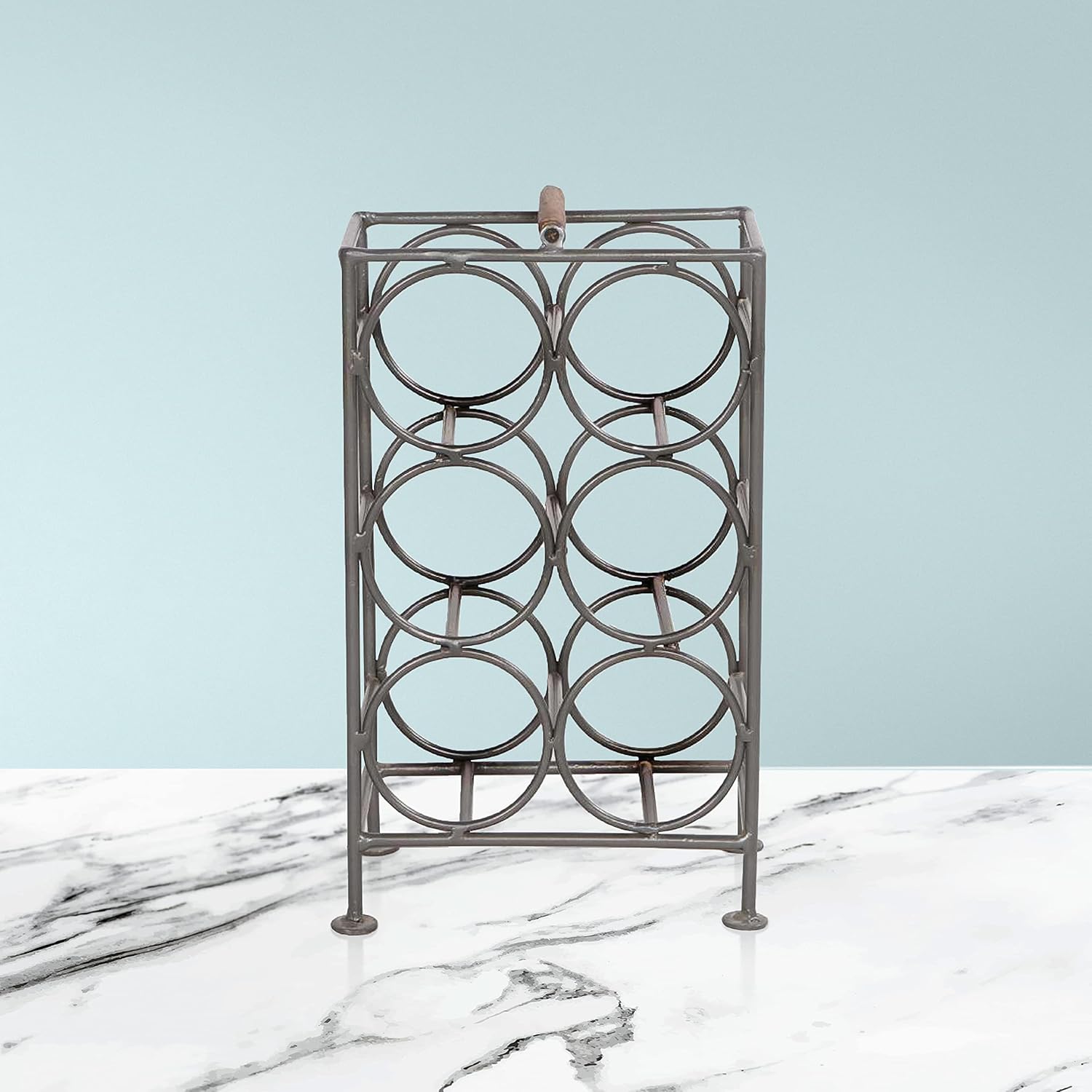 17 Inch Industrial Wine Rack with 6 Bottle Storage