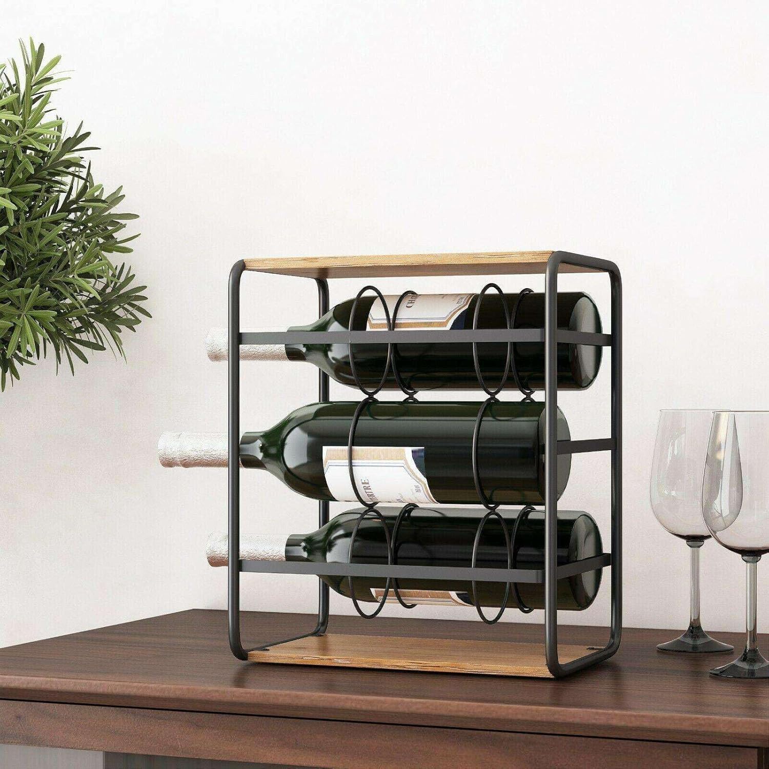 FINANCIALLY LIT LKOP Gurnett 6 Bottle Wine Rack