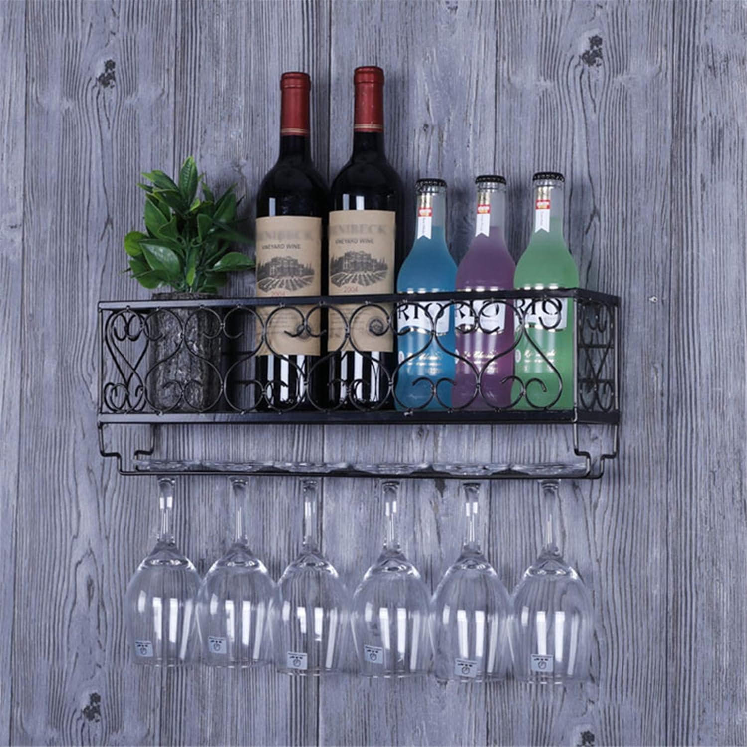 CGF- Wall Mounted Wine Rack with 358 Glass Holders 1