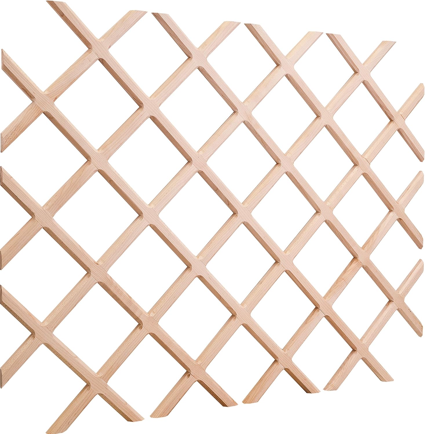 Hardware Resources WR30-2OK Oak Wine Lattice Rack