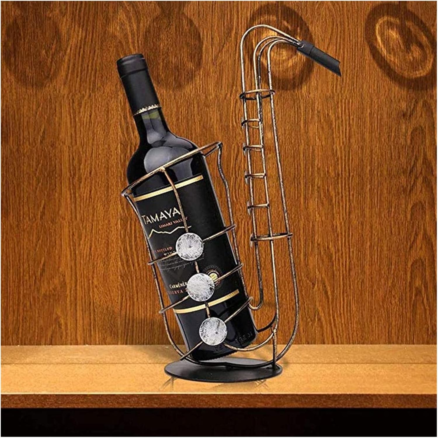 ALDEPO Foldable Wooden Wine Bottle Holder