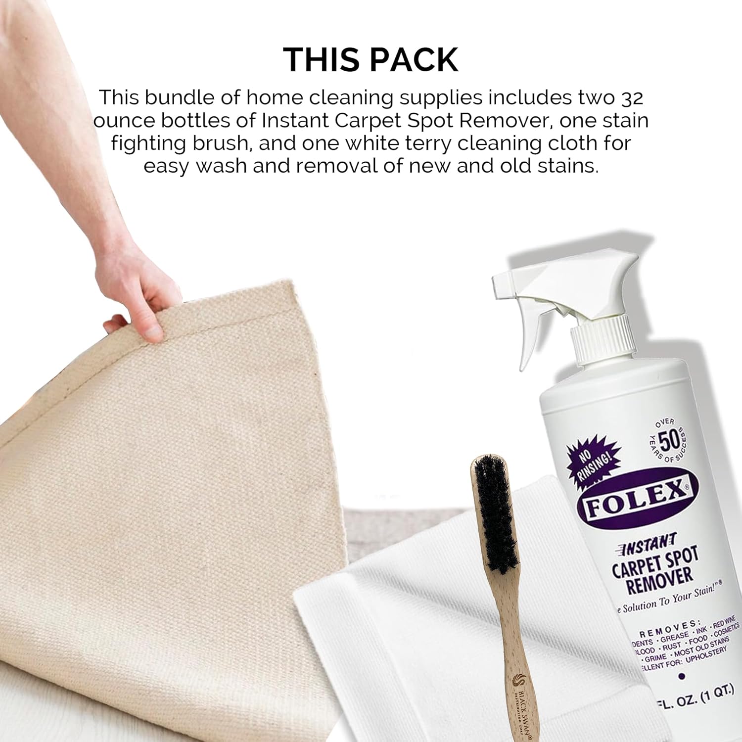 2 Pack Carpet Spot Removers Cleaning Tools