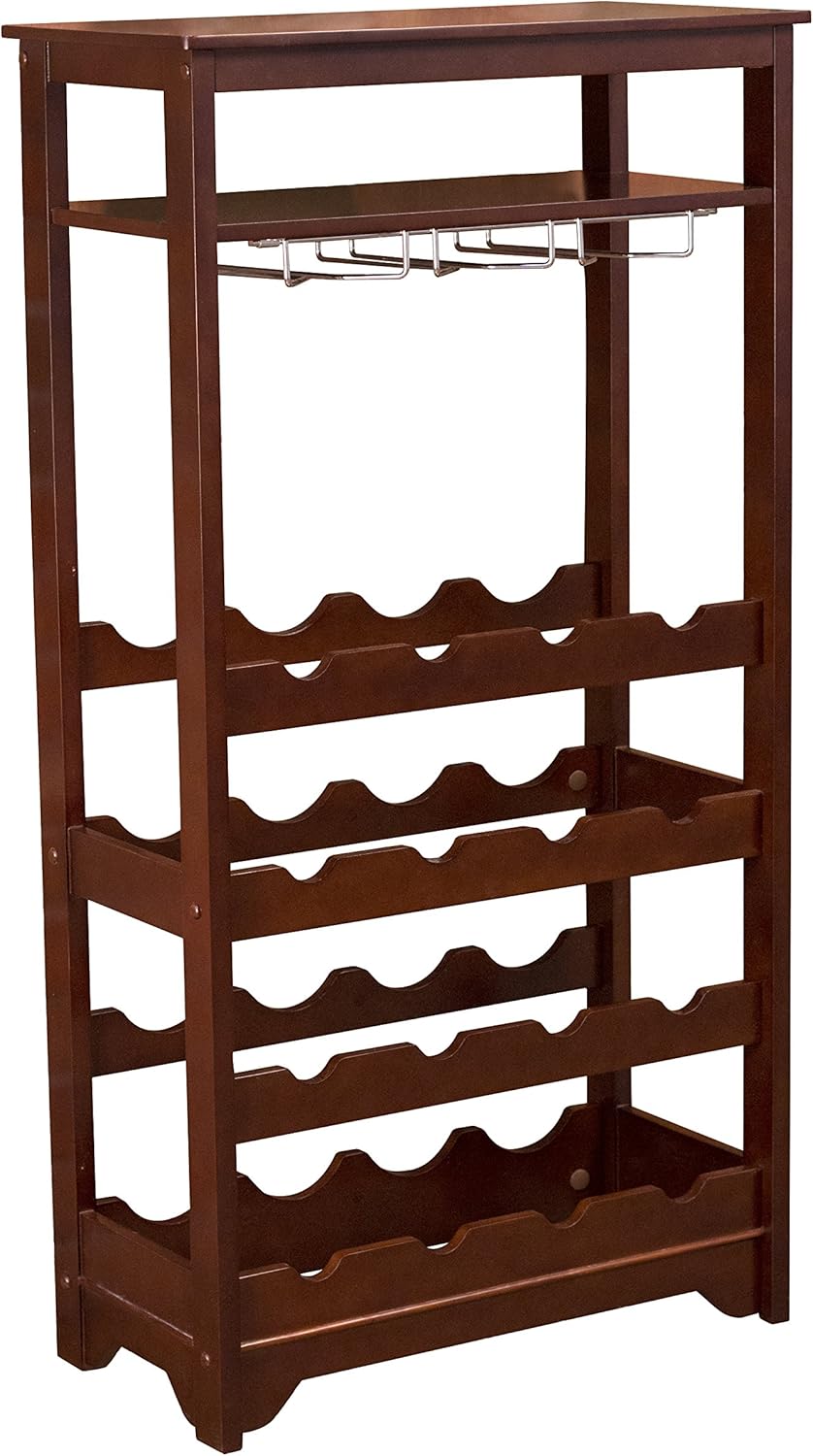 Merry Pet 16-Bottle Wine Rack in Espresso