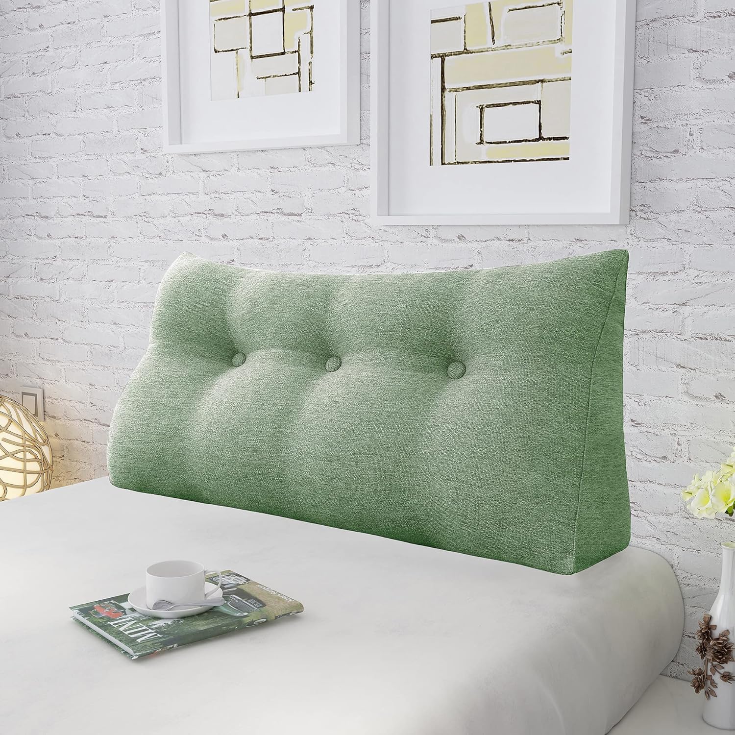 Homecozy Wedge Headboard Pillow for Reading and Bed Rest