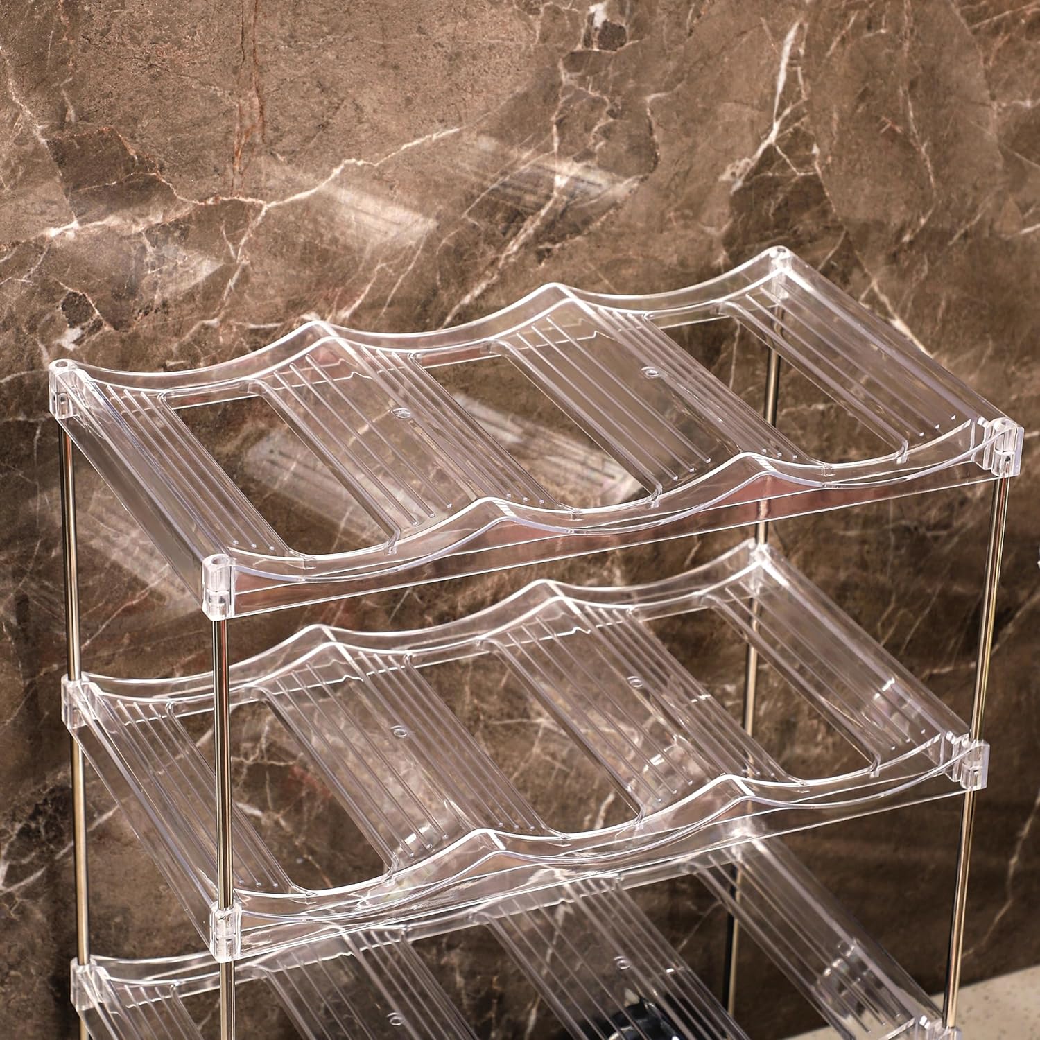 IEEK 3 Tier Wine and Water Bottle Holder