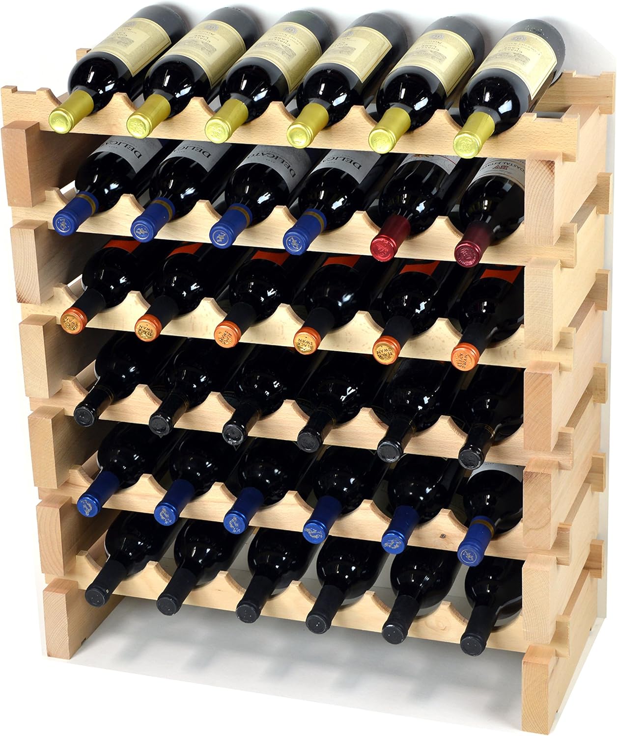 36 Bottle Modular Wine Rack - Wobble Free Sturdy