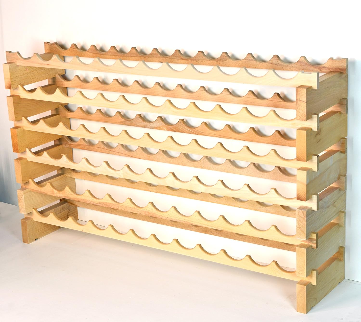 sfDisplaycom LLC 72 Bottle Wine Rack Modular Hardwood