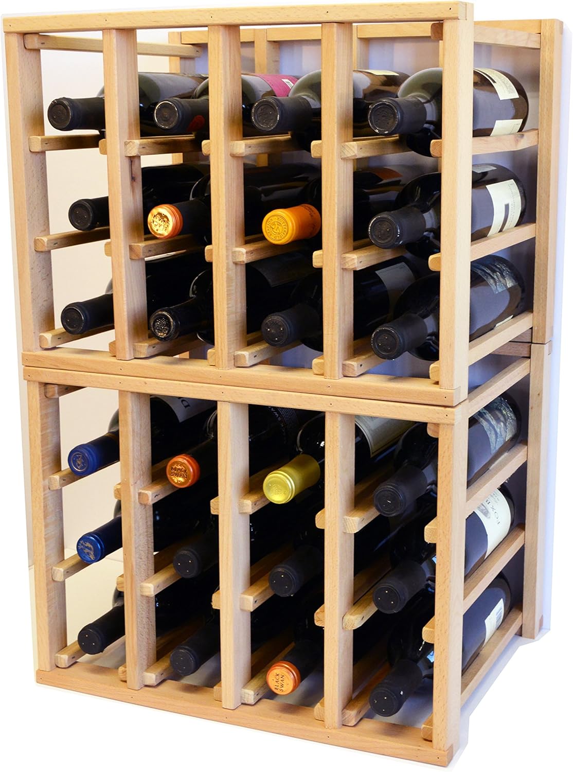 24 Bottle Modular Stackable Wine Rack