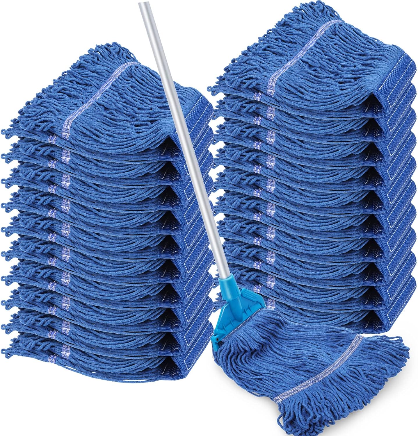 20-Pack SEEWEY Wet Mop Head Refills for Commercial and Home Use