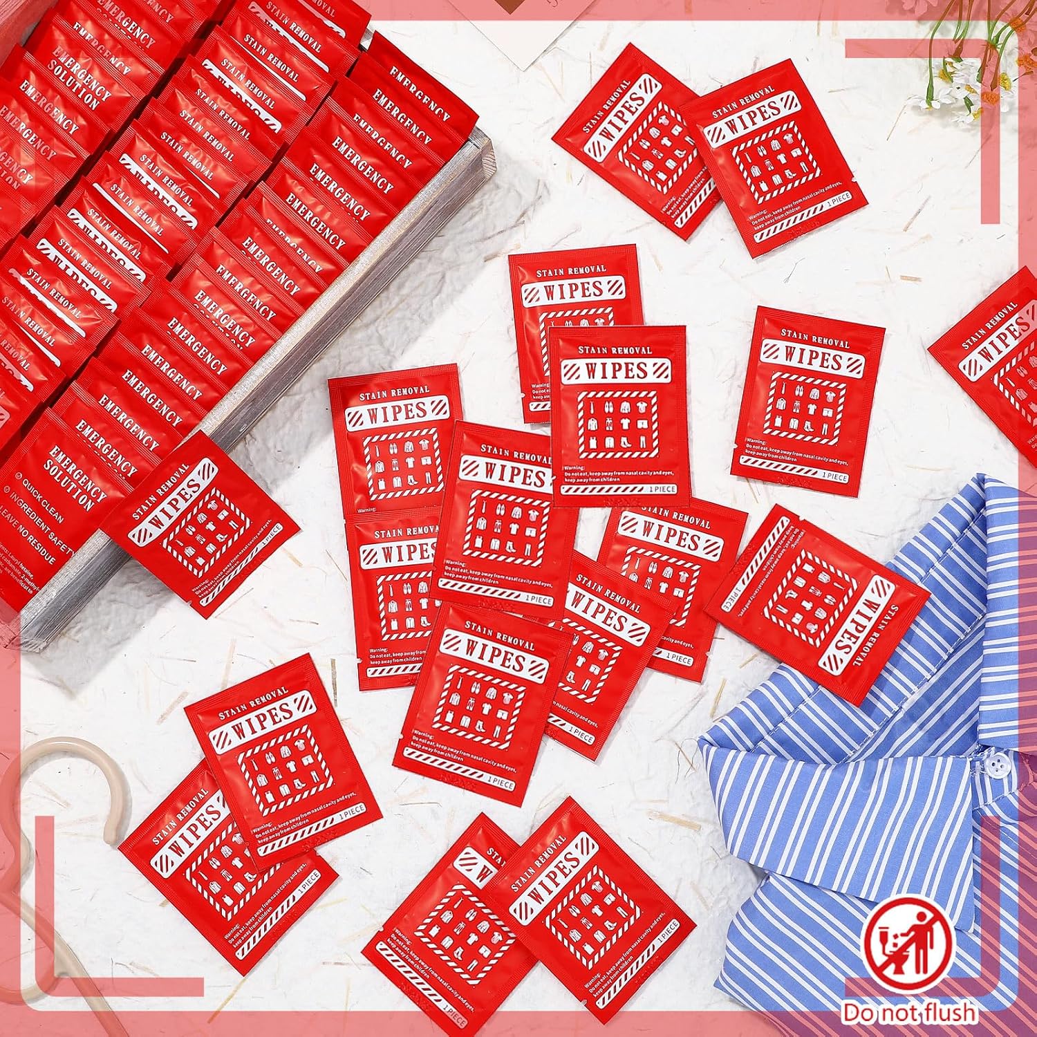 Timgle 200 Pcs Stain Remover Wipes for Clothes Fabric Carpet