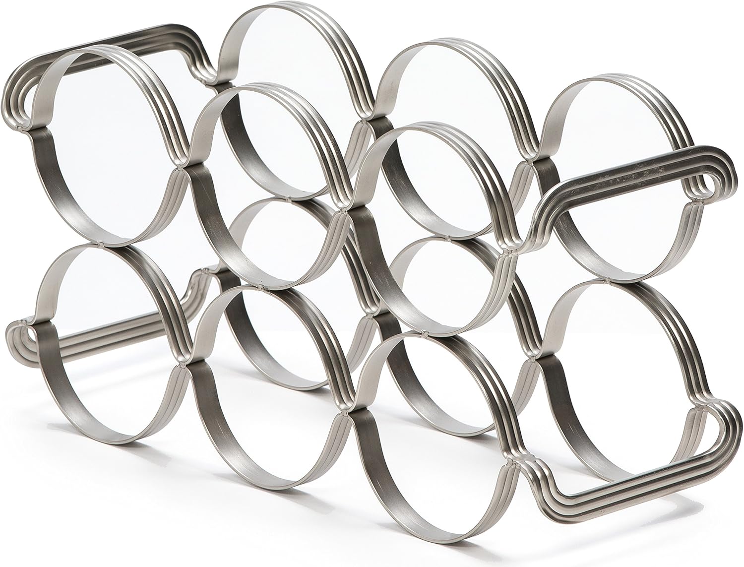 Mango Steam 6 Bottle Wine Rack - Silver 1