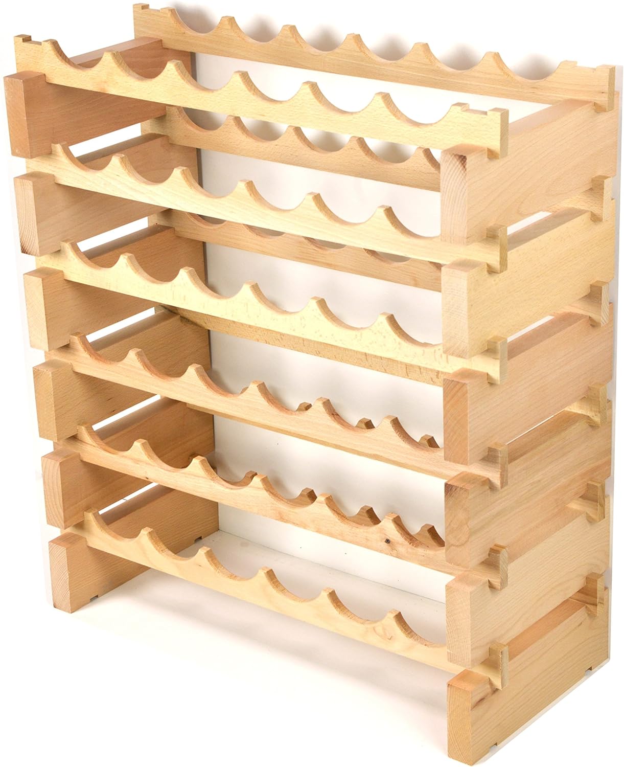 36 Bottle Modular Wine Rack - Wobble Free Sturdy