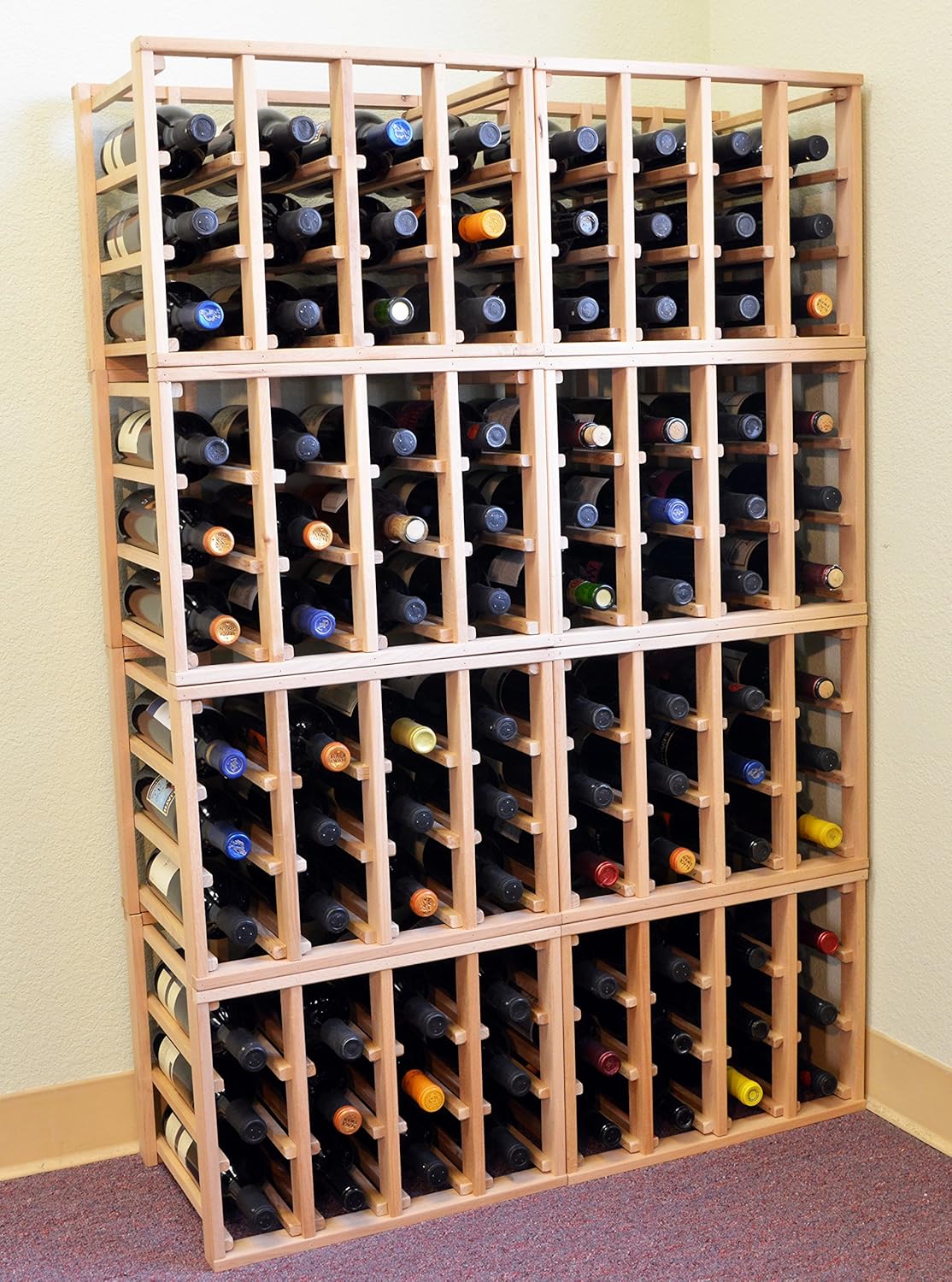 24 Bottle Modular Stackable Wine Rack