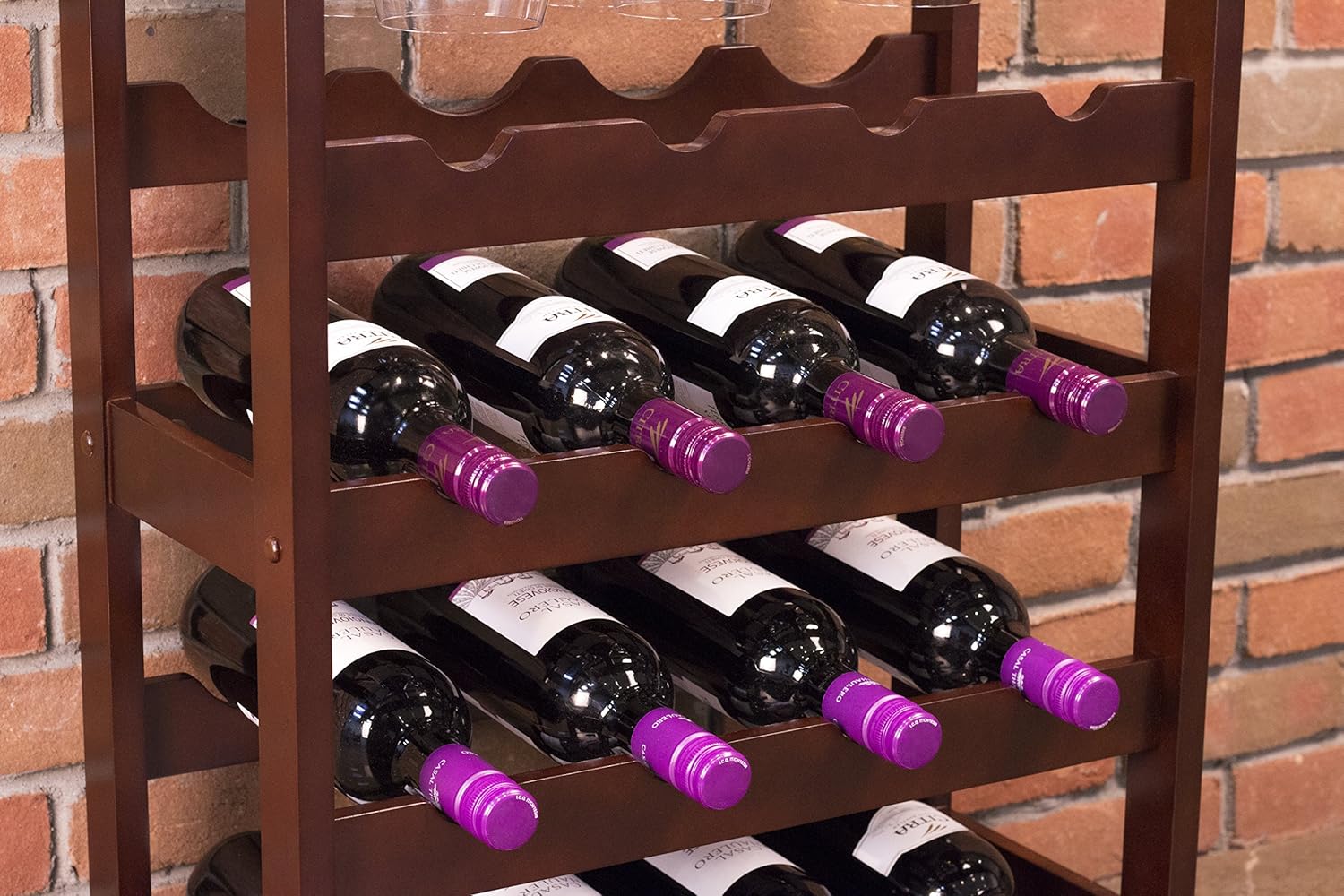 Merry Pet 16-Bottle Wine Rack in Espresso