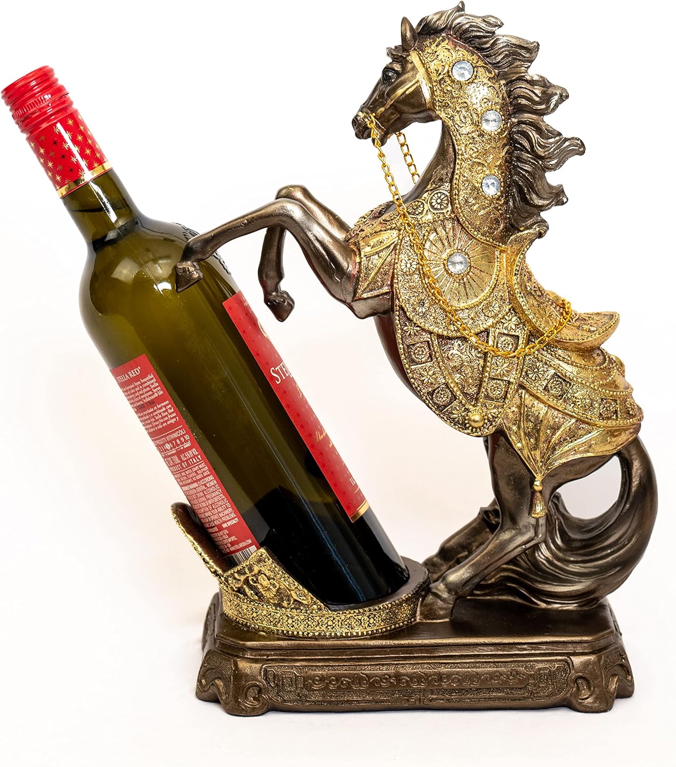 Dalax Horse Wine Bottle Holder Tabletop Decor
