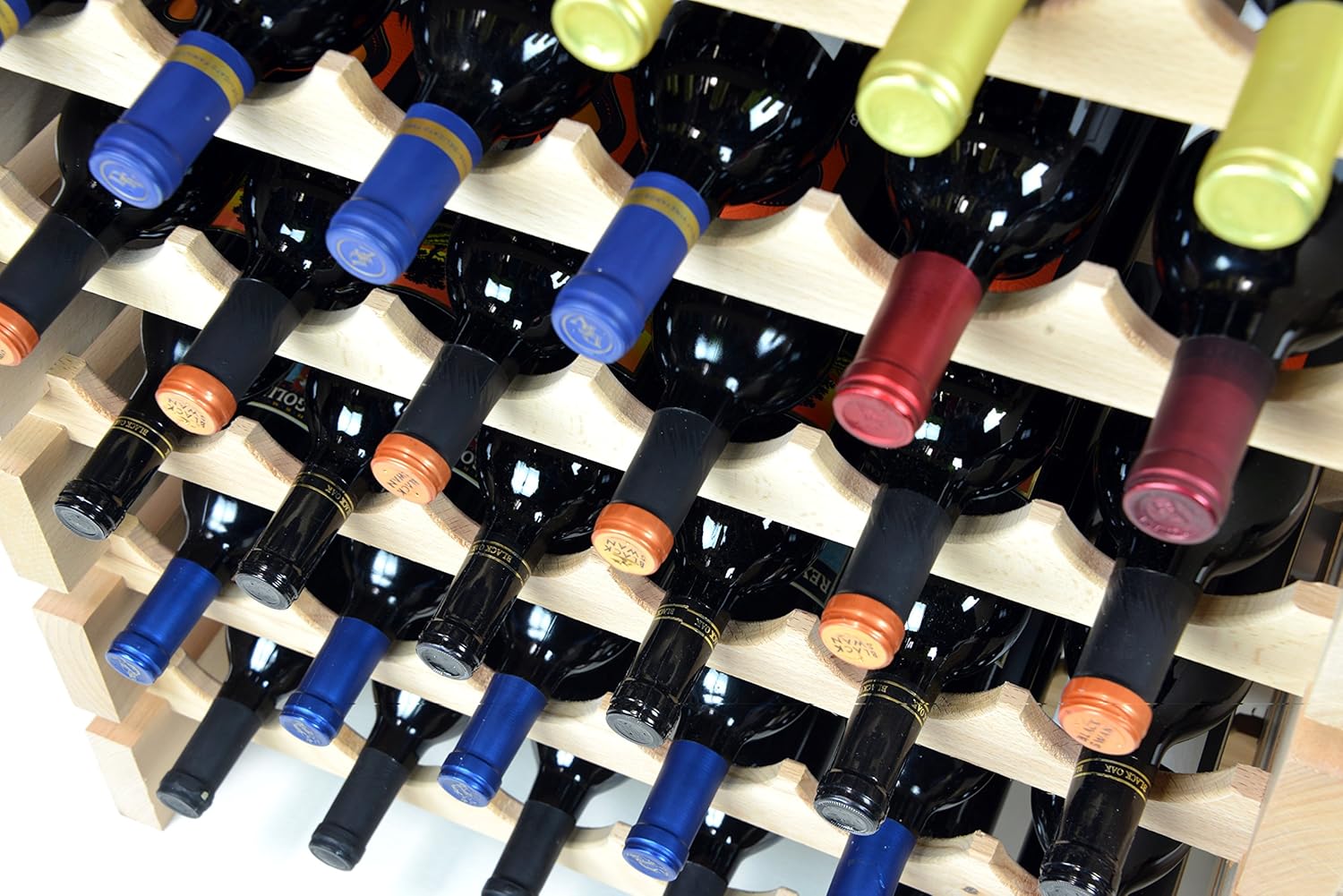sfDisplaycom LLC 72 Bottle Wine Rack Modular Hardwood