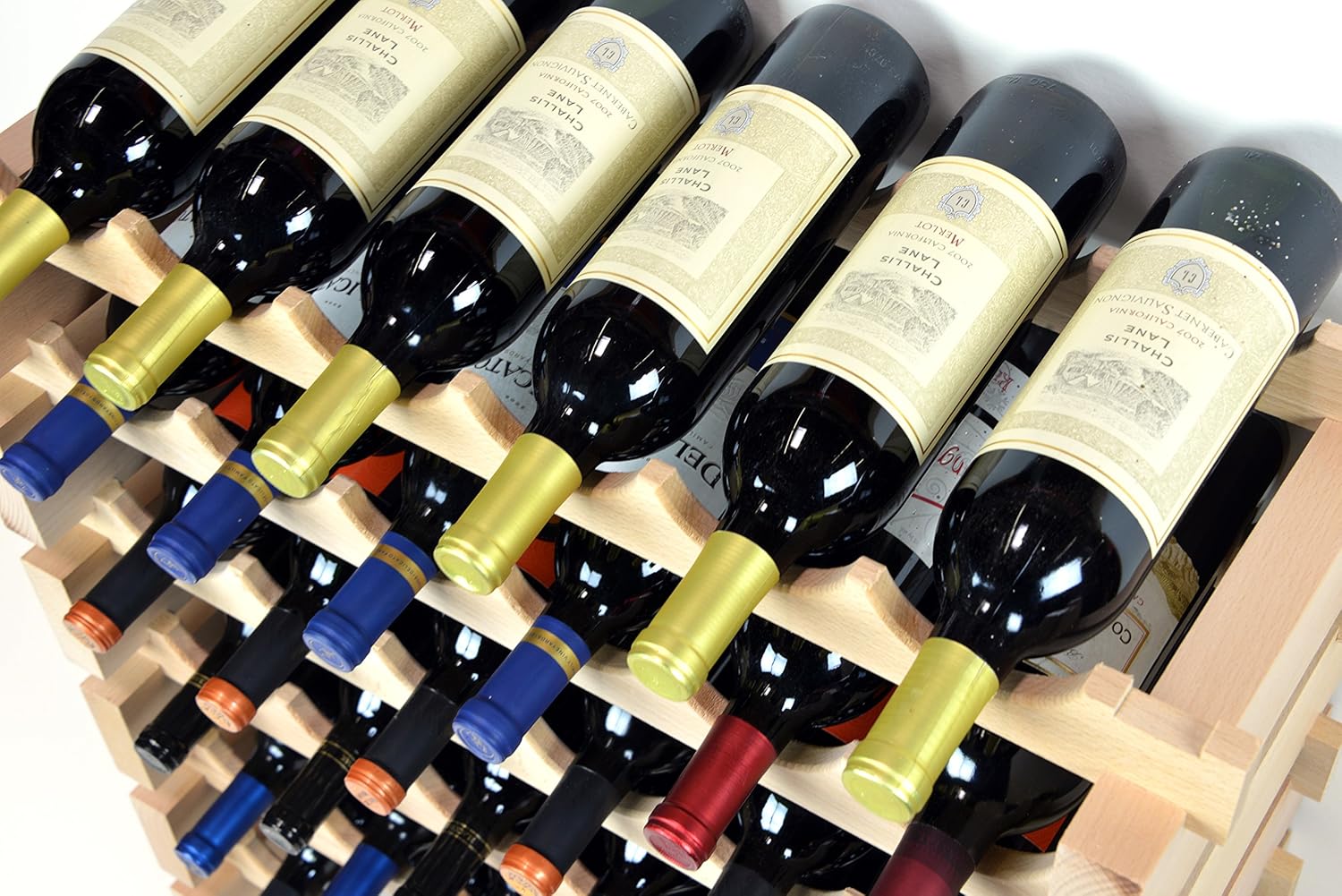 sfDisplaycom LLC 72 Bottle Wine Rack Modular Hardwood