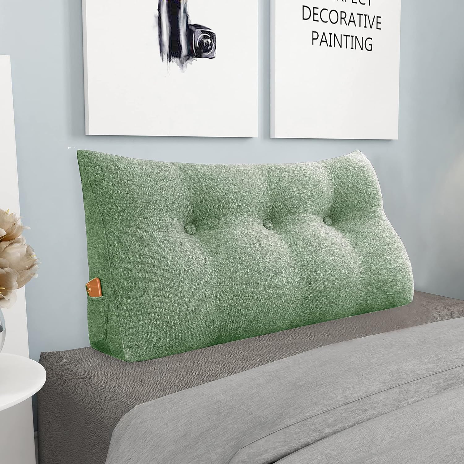 Homecozy Wedge Headboard Pillow for Reading and Bed Rest